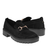 MOCASINES DAMA STYLO 139-01 GAMUZA NEGRO