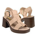 SANDALIAS DAMA STYLO 140-01 SIMIPIEL BEIGE