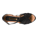 SANDALIAS DAMA STYLO 9187 SUEDE NEGRO