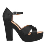 SANDALIAS DAMA STYLO 9196 TEXTIL NEGRO