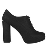 BOTINES DAMA STYLO 3121 TEXTIL NEGRO