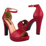 SANDALIAS DAMA STYLO 44090 SIMIPIEL ROJO