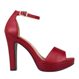 SANDALIAS DAMA STYLO 44090 SIMIPIEL ROJO