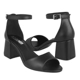 SANDALIAS DAMA STYLO 110023 SIMIPIEL NEGRO