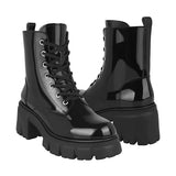 BOTINES DAMA STYLO 16285 CHAROL NEGRO