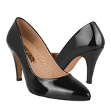 TACONES DAMA STYLO 15915 CHAROL NEGRO