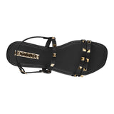 SANDALIAS DAMA STYLO 17069 SIMIPIEL NEGRO