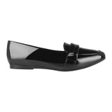 MOCASINES DAMA STYLO 17473 CHAROL NEGRO