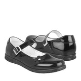 Zapato escolar Dominiq para niña cahrol negro 1522