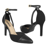 Tacones de vestir Stylo para mujer suede negro 940-1-9