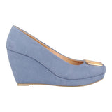 Stylo Zapatos Dama Casuales 5653-h Suede Azul