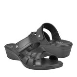 SANDALIAS PARA DAMA FLEXI 100006 PIEL NEGRO