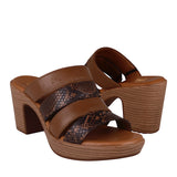 SANDALIAS DAMA FLEXI 102911 PIEL CAFÉ