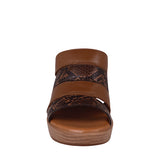 SANDALIAS DAMA FLEXI 102911 PIEL CAFÉ