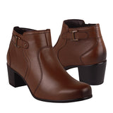 BOTINES DAMA FLEXI 110407 PIEL CAFÉ