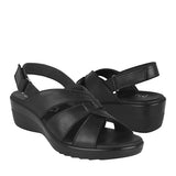 SANDALIAS DAMA FLEXI 116009 PIEL NEGRO - Negro / 26
