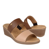 SANDALIAS DAMA FLEXI 123702 PIEL CAFÉ