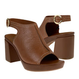 SANDALIAS DAMA FLEXI 122703 PIEL CAFÉ