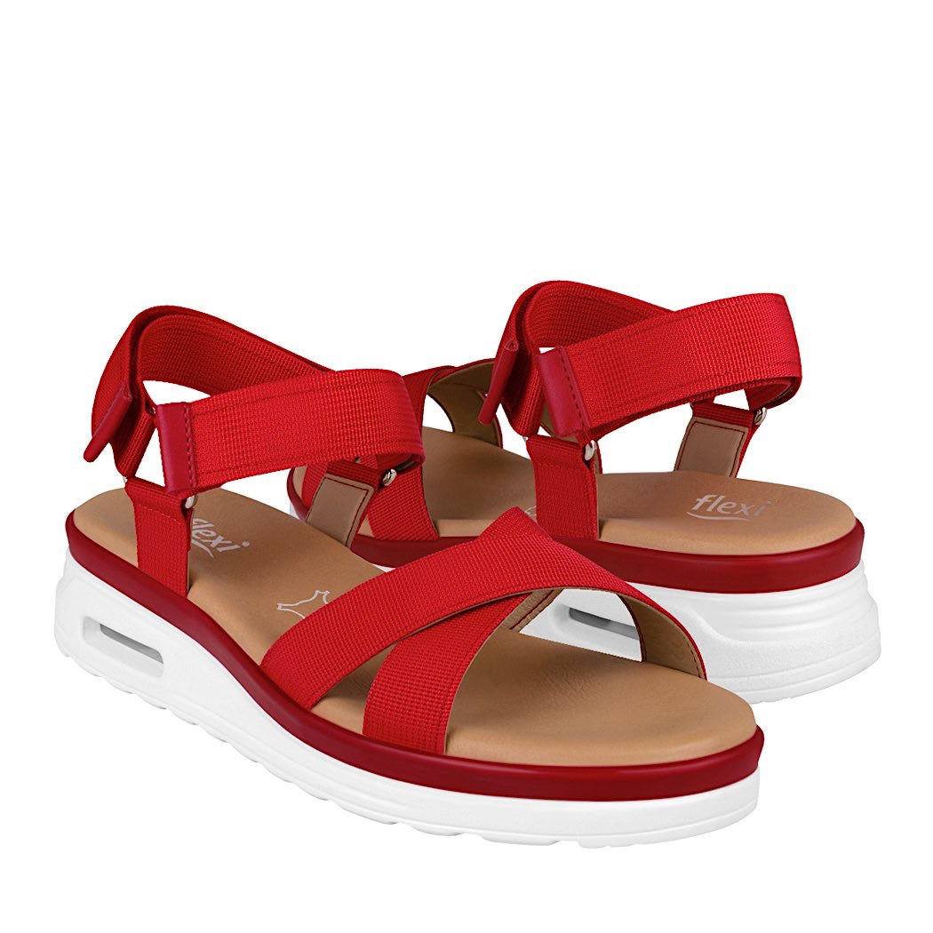 Sandalias Negras Huaraches Flexi Dama Plataforma Sandalia Flexi