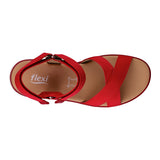 SANDALIAS DAMA FLEXI 106513 TEXTIL ROJO