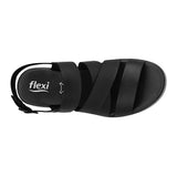 SANDALIAS DAMA FLEXI 127904 PIEL NEGRO