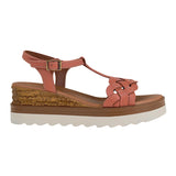 SANDALIAS DAMA FLEXI 127703 PIEL NARANJA