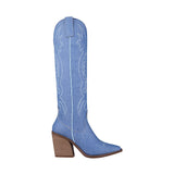 BOTAS DAMA PERUGIA 80977 TEXTIL AZUL