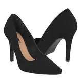 TACONES DAMA STYLO 25401 SUEDE NEGRO