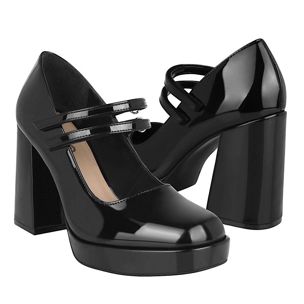 TACONES DAMA STYLO 29202 CHAROL NEGRO Negro 23 - Main Image