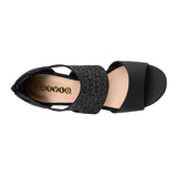 SANDALIAS DAMA STYLO 33905 SIMIPIEL NEGRO