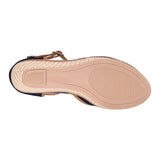 Cuñas Stylo para mujer suede marino 7073