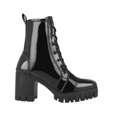 BOTINES DAMA STYLO 7505 CHAROL NEGRO