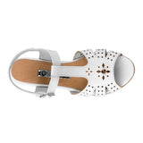 SANDALIAS DAMA STYLO 4030 SIMIPIEL BLANCO