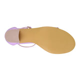 SANDALIAS DAMA STYLO 3008 CHAROL MORADO