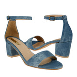 SANDALIAS DAMA STYLO 3008 SIMIPIEL AZUL