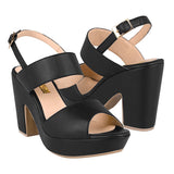 SANDALIAS DAMA STYLO 9014 SIMIPIEL NEGRO