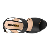 SANDALIAS DAMA STYLO 9014 SIMIPIEL NEGRO