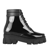 BOTINES CASUALES DAMA STYLO 4141 CHAROL NEGRO