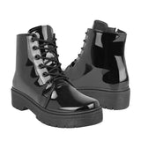 BOTINES CASUALES DAMA STYLO 3104 CHAROL NEGRO