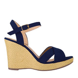 SANDALIAS DAMA STYLO 9021 SUEDE AZUL