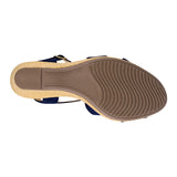 SANDALIAS DAMA STYLO 9021 SUEDE AZUL