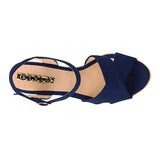 SANDALIAS DAMA STYLO 9021 SUEDE AZUL