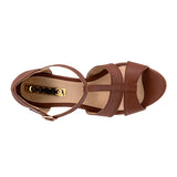 SANDALIAS DAMA STYLO 9028 SIMIPIEL CAFÉ