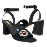 SANDALIAS DAMA STYLO 3028 BUCK NEGRO