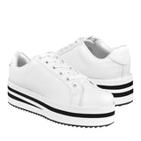 TENIS CASUALES PARA DAMA STYLO 8271 SIMIPIEL BLANCO