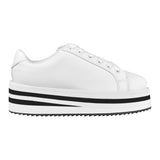 TENIS CASUALES PARA DAMA STYLO 8271 SIMIPIEL BLANCO