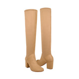 BOTAS DAMA STYLO 3601 SUEDE BEIGE