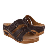 SANDALIAS DAMA COMFORT FIT 19619 SIMPIEL CAFÉ