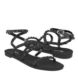 SANDALIAS DAMA FUROR 24069 SIMIPIEL NEGRO