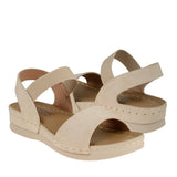 SANDALIAS DAMA COMFORT FIT 24131 SIMIPIEL BEIGE